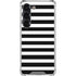 White and Black Stripes Galaxy S23 Clear Case