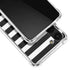 White and Black Stripes Galaxy S23 Clear Case