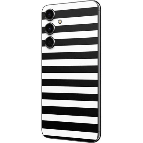White and Black Stripes Galaxy S23 FE Skin