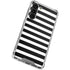 White and Black Stripes Galaxy S23 Plus Clear Case