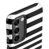 White and Black Stripes Galaxy S23 Plus Pro Case