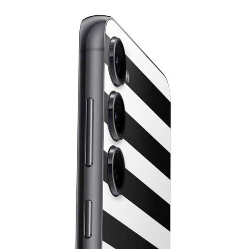 White and Black Stripes Galaxy S23 Plus Skin