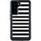 White and Black Stripes Galaxy S23 Plus Waterproof Case