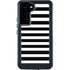 White and Black Stripes Galaxy S23 Plus Waterproof Case