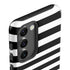 White and Black Stripes Galaxy S23 Pro Case