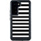 White and Black Stripes Galaxy S23 Waterproof Case