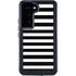 White and Black Stripes Galaxy S23 Waterproof Case