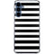 White and Black Stripes Galaxy S24 Clear Case