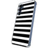 White and Black Stripes Galaxy S24 Clear Case