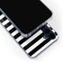 White and Black Stripes Galaxy S24 Clear Case