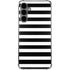 White and Black Stripes Galaxy S24 Plus Clear Case
