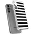 White and Black Stripes Galaxy S24 Plus Clear Case