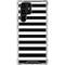 White and Black Stripes Galaxy S24 Ultra Clear Case