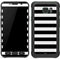 White and Black Stripes Galaxy S7 Active Skin