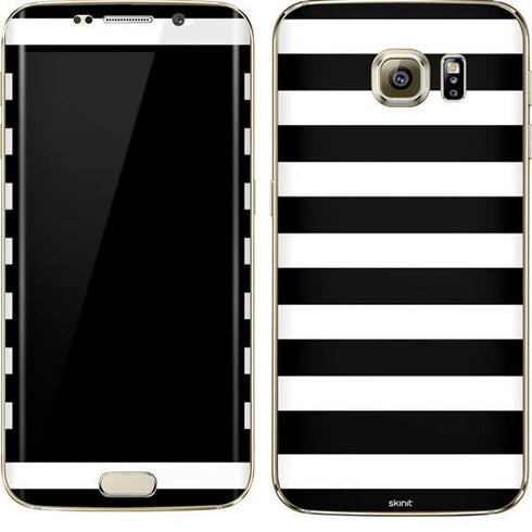 White and Black Stripes Galaxy S7 Edge Skin