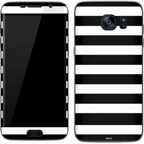 White and Black Stripes Galaxy S7 Skin