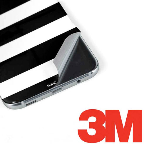 White and Black Stripes Galaxy S8 Plus Skin