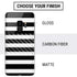 White and Black Stripes Galaxy S9 Skin