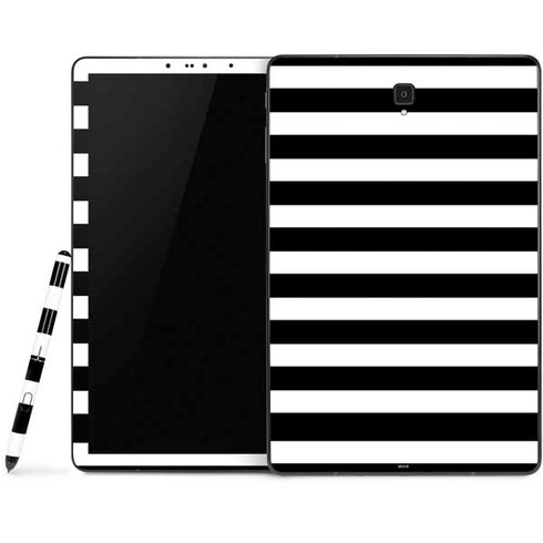 White and Black Stripes Samsung Galaxy Tab Skin