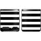 White and Black Stripes Galaxy Z Flip Skin