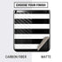 White and Black Stripes Galaxy Z Flip Skin