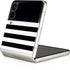 White and Black Stripes Galaxy Z Flip3 5G Skin