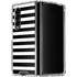 White and Black Stripes Galaxy Z Fold4 5G Clear Case