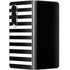 White and Black Stripes Galaxy Z Fold4 5G Skin