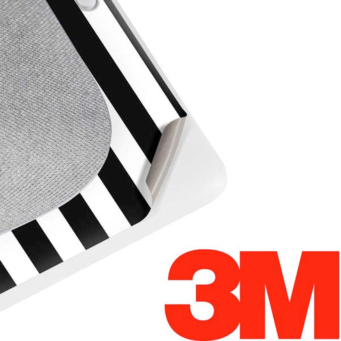White and Black Stripes Google Home Hub Skin
