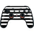 White and Black Stripes Google Stadia Controller Skin