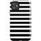 White and Black Stripes iPhone 11 Impact Case