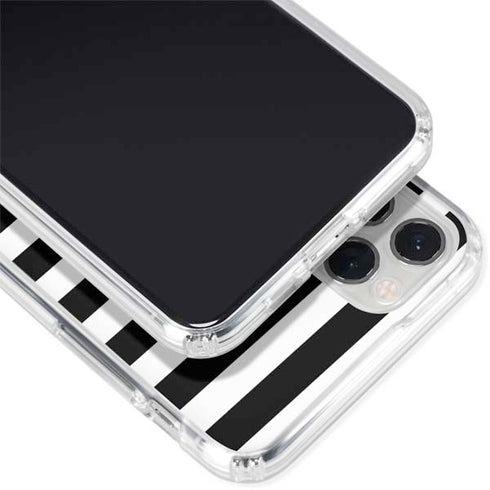 White and Black Stripes iPhone 11 Pro Clear Case