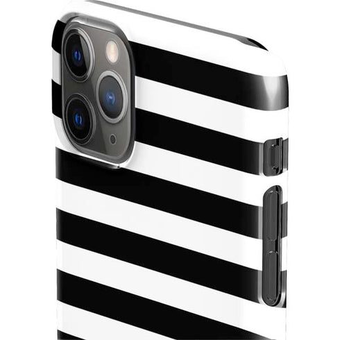 White and Black Stripes iPhone 11 Pro Max Lite Case