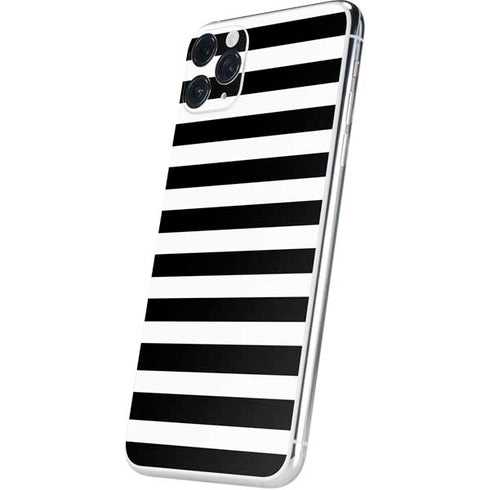 White and Black Stripes iPhone 11 Pro Max Skin