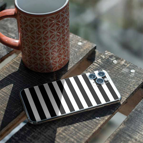 White and Black Stripes iPhone 11 Pro Skin