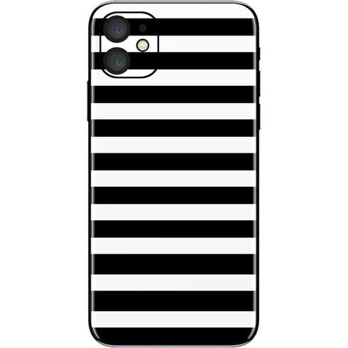 White and Black Stripes iPhone 11 Skin
