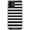White and Black Stripes iPhone 12 Clear Case