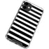 White and Black Stripes iPhone 12 Clear Case