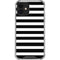 White and Black Stripes iPhone 12 Mini Clear Case