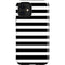 White and Black Stripes iPhone 12 Mini Impact Case