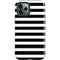 White and Black Stripes iPhone 12 Pro Impact Case