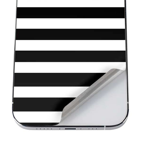 White and Black Stripes iPhone 12 Pro Max Skin