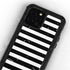 White and Black Stripes iPhone 12 Pro Waterproof Case