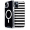 White and Black Stripes iPhone 13 MagSafe Case