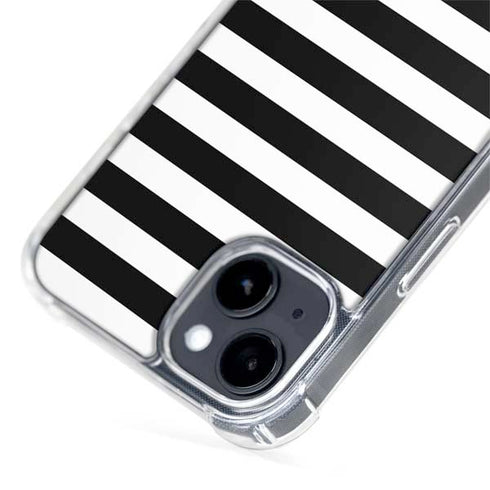 White and Black Stripes iPhone 13 MagSafe Case