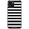 White and Black Stripes iPhone 13 Mini Clear Case