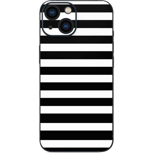 White and Black Stripes iPhone 13 Mini Skin