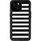 White and Black Stripes iPhone 13 Mini Waterproof Case