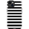 White and Black Stripes iPhone 15 Plus Impact Case