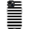 White and Black Stripes iPhone 14 Plus Impact Case